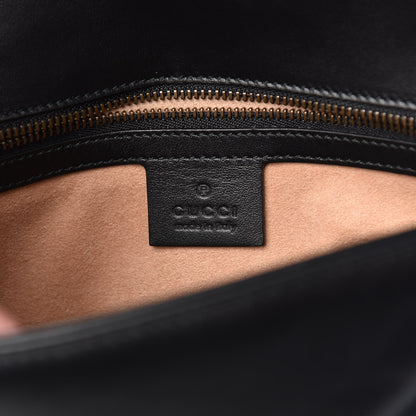 Gucci Calfskin Matelasse Small GG Marmont Shoulder Bag Black 6 of 10