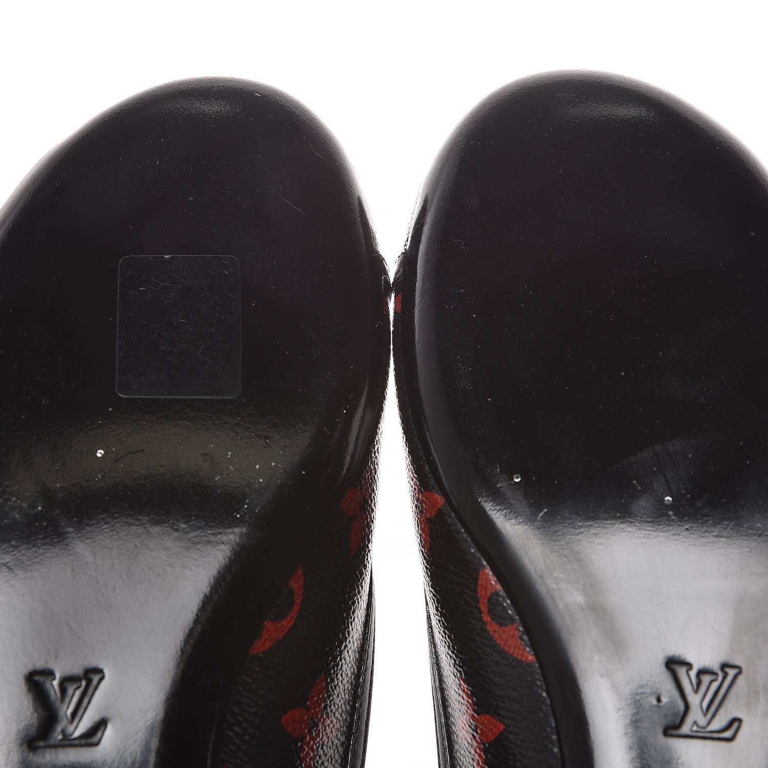 Louis Vuitton Monogram Infrarouge New Revival Ballerina Flats 38.5 Black 9 of 9