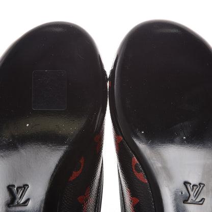 Louis Vuitton Monogram Infrarouge New Revival Ballerina Flats 38.5 Black 9 of 9