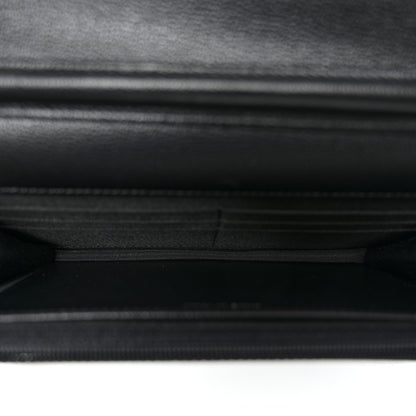 Chanel Grained Calfskin Quilted CC Box Wallet On Chain WOC Black 5 of 11