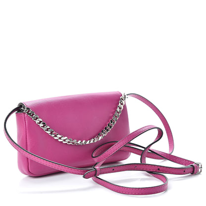 Fendi Shiny Nappa Micro Baguette Magenta 3 of 10