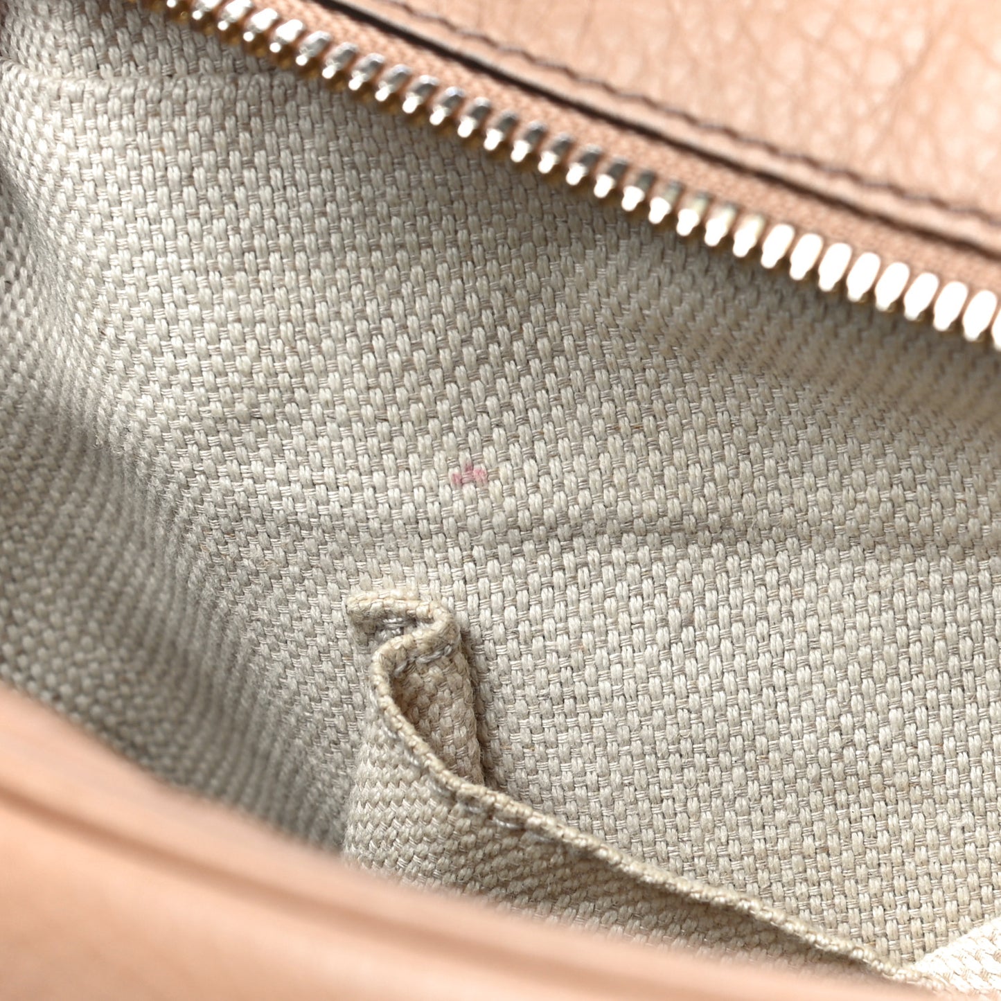 Pebbled Calfskin Small Soho Disco Bag Camelia