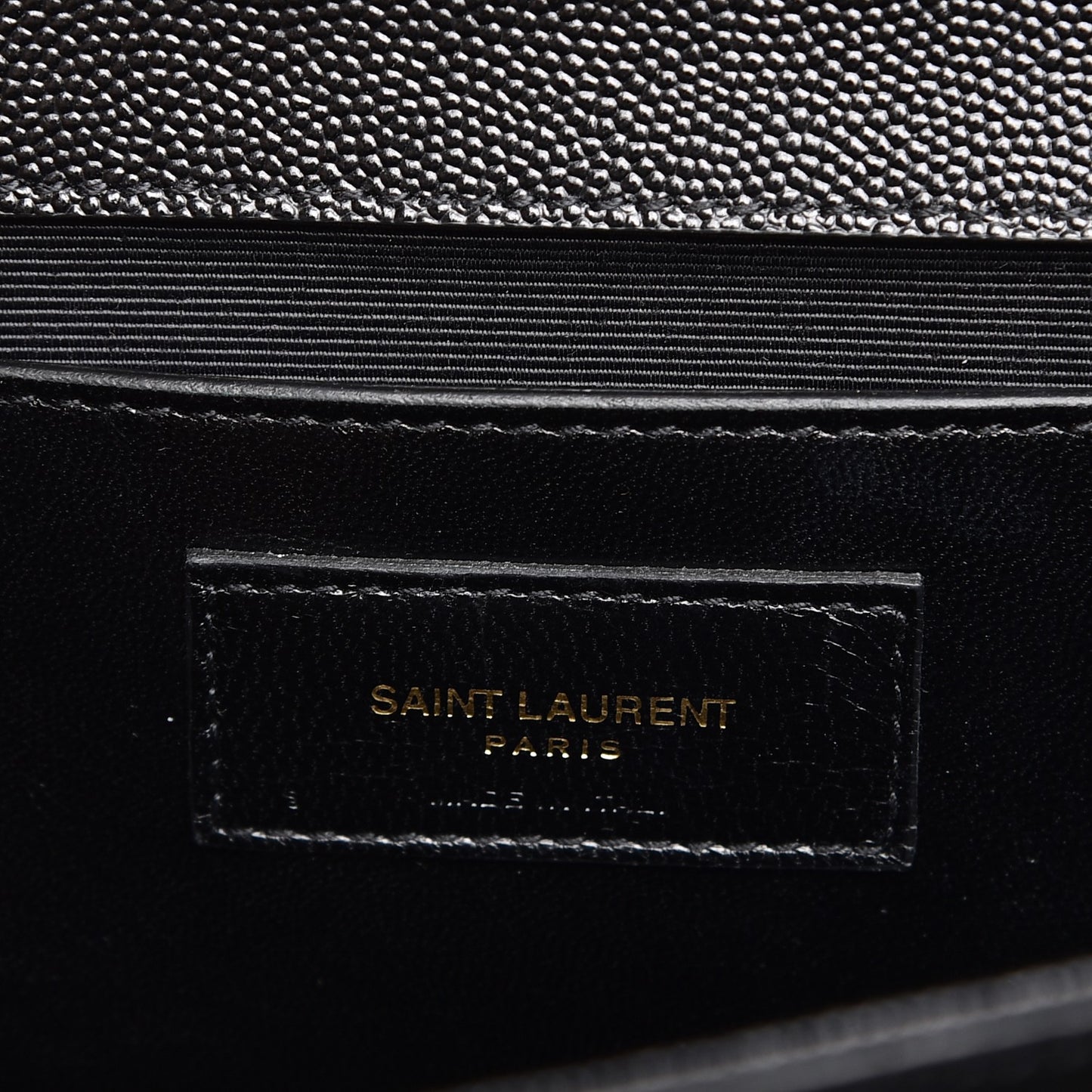 Grain De Poudre Medium Classic Monogram Kate Satchel Black