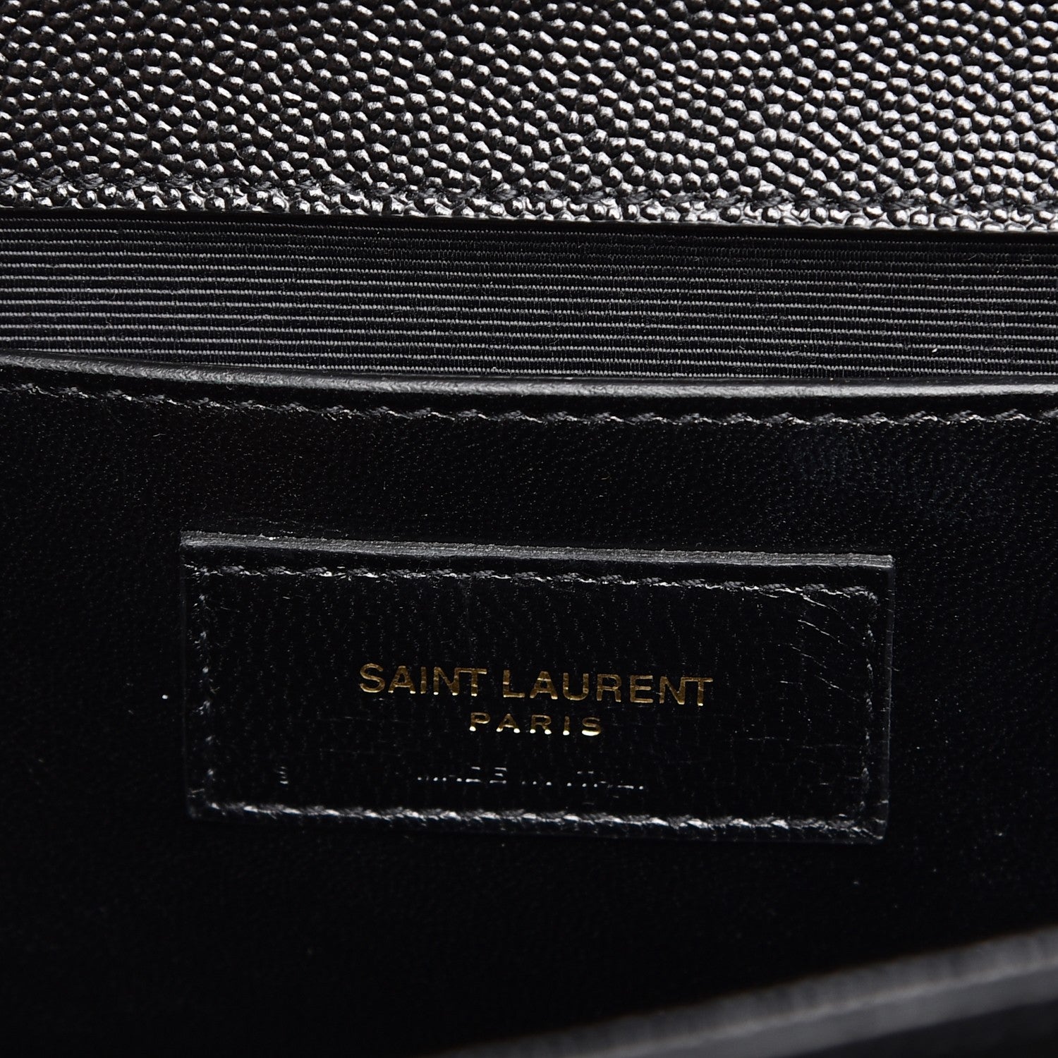 Saint Laurent Grain De Poudre Medium Classic Monogram Kate Satchel Black 6 of 8
