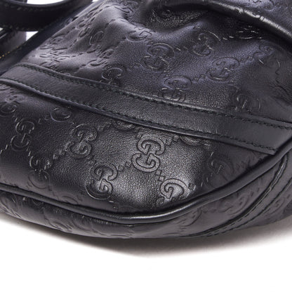 Gucci Guccissima Small D Ring Messenger Black 6 of 9