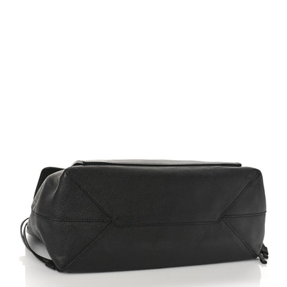 Louis Vuitton Calfskin Lockme MM Black 4 of 13