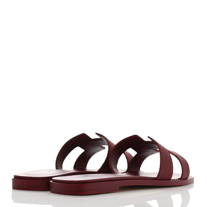 Hermes Epsom Oran Sandals 36.5 Rouge H 4 of 10