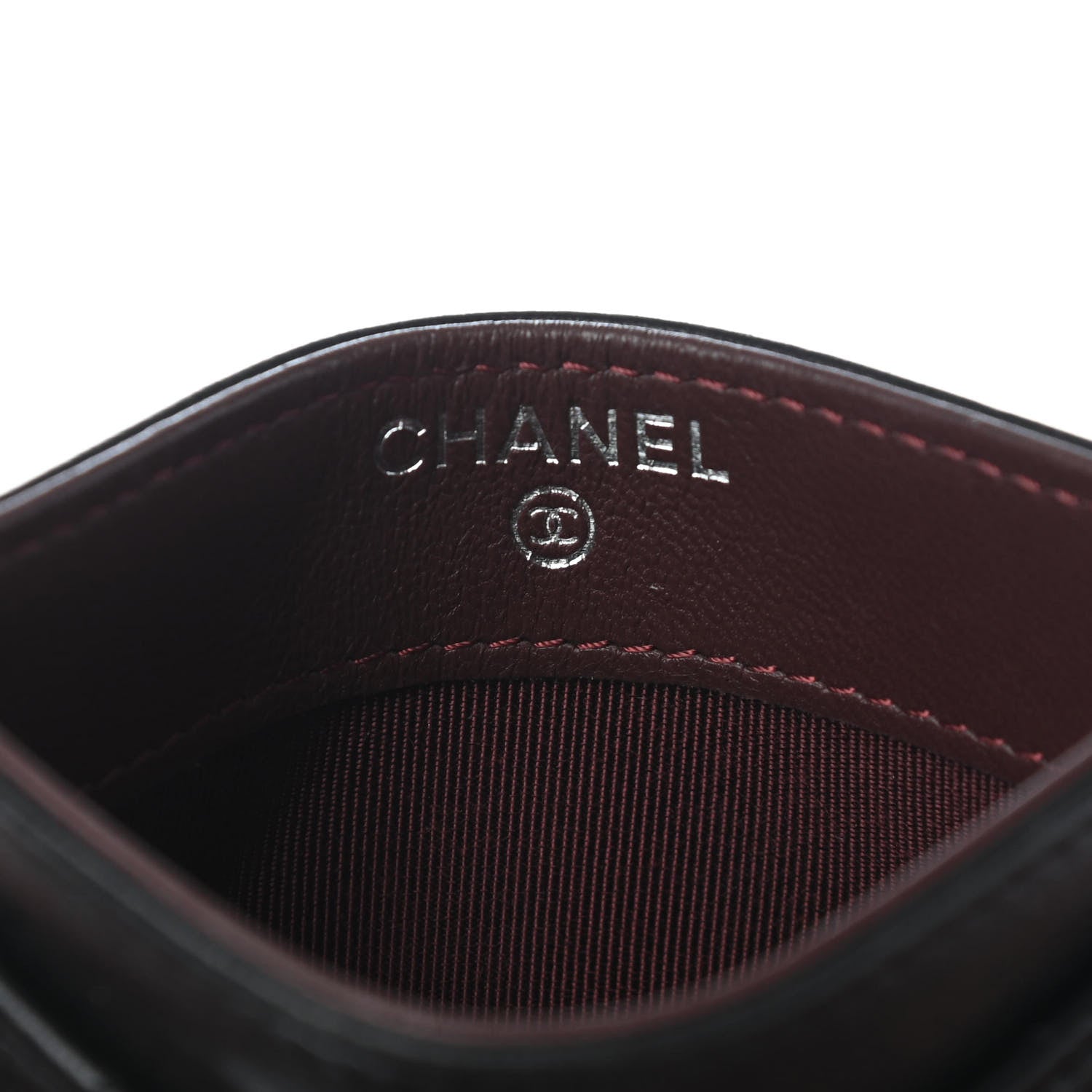 Chanel Lambskin Quilted Card Holder Black 5 of 8