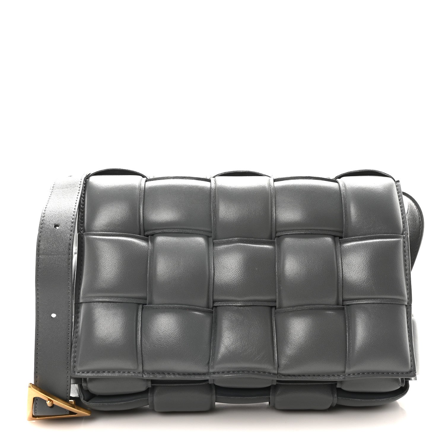 Bottega Veneta Nappa Maxi Intreccio Padded Cassette Crossbody Bag Thunder 1 of 9