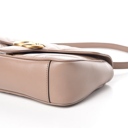 Gucci Calfskin Matelasse Small GG Marmont Shoulder Bag Porcelain Rose 9 of 9