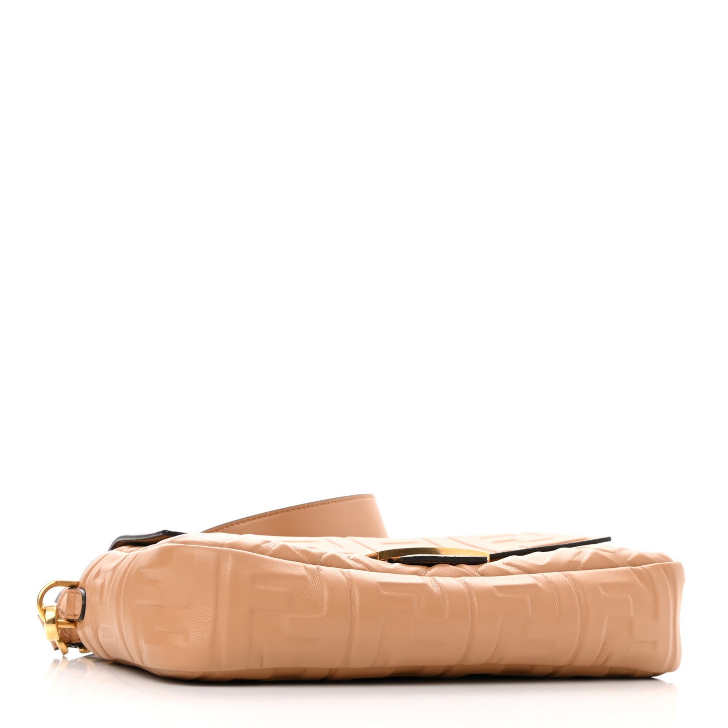 Nappa FF 1974 Embossed Baguette Miele Scuro