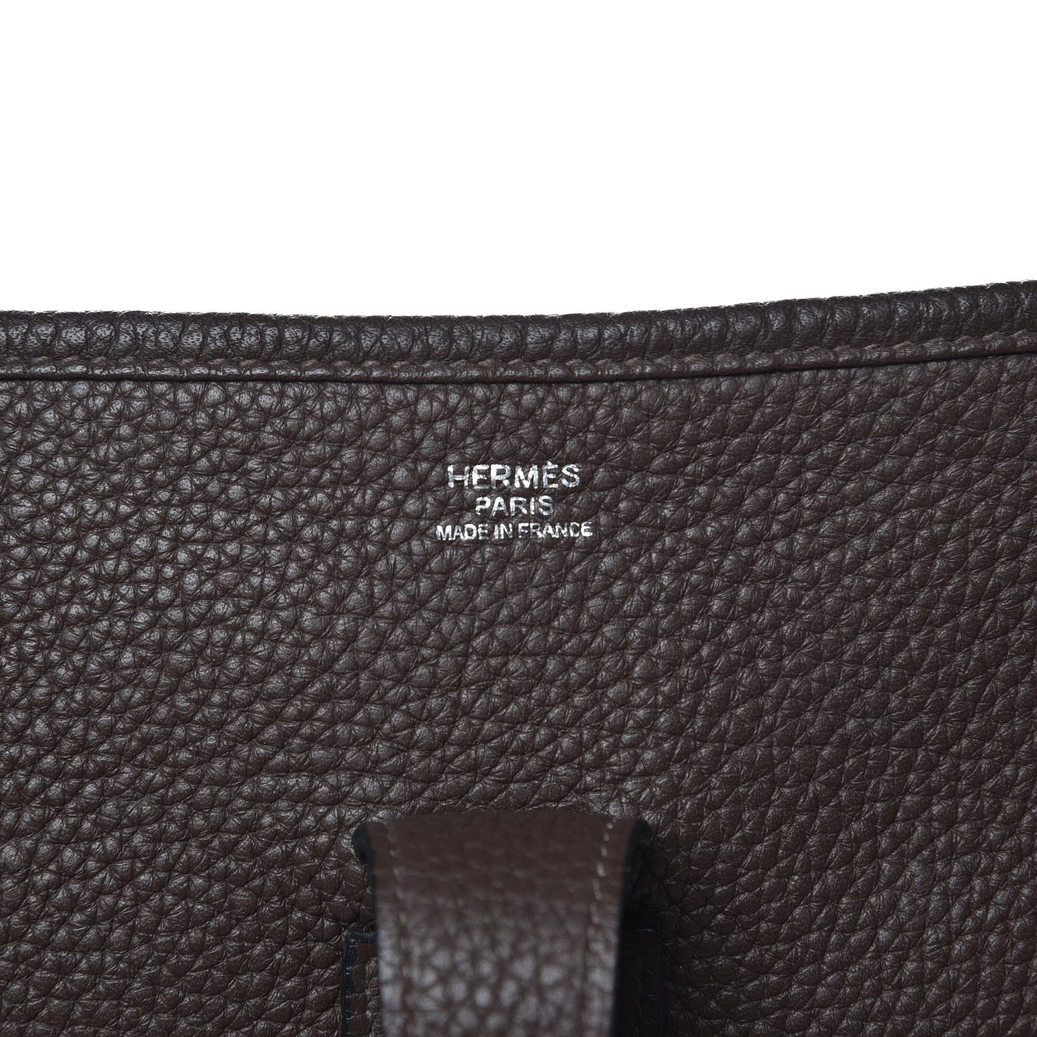 Hermes Taurillon Clemence Evelyne III GM Chocolate 6 of 10