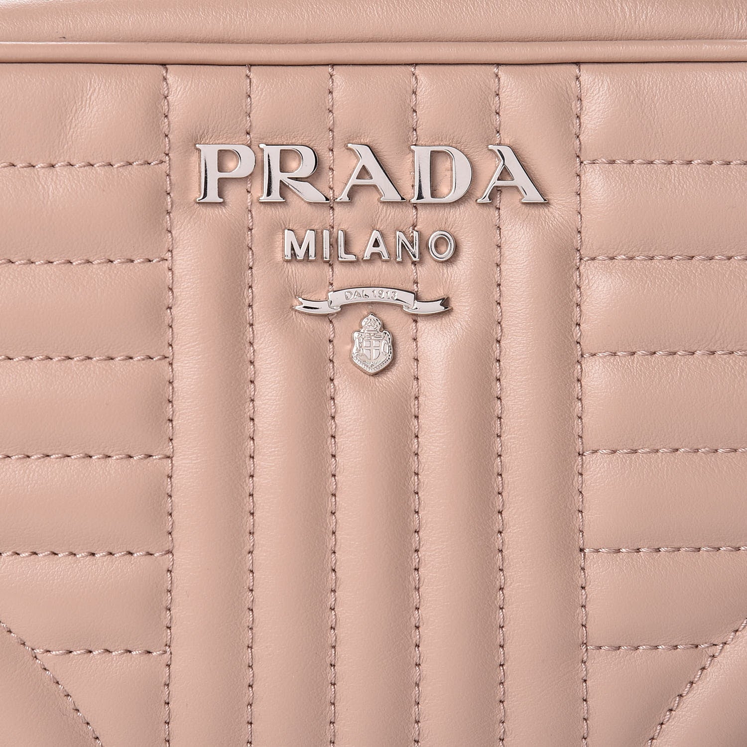 Prada Soft Calfskin Diagramme Crossbody Bag Cipria 8 of 10