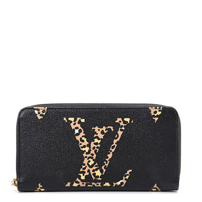 Louis Vuitton Monogram Giant Jungle Zippy Wallet Black 1 of 7