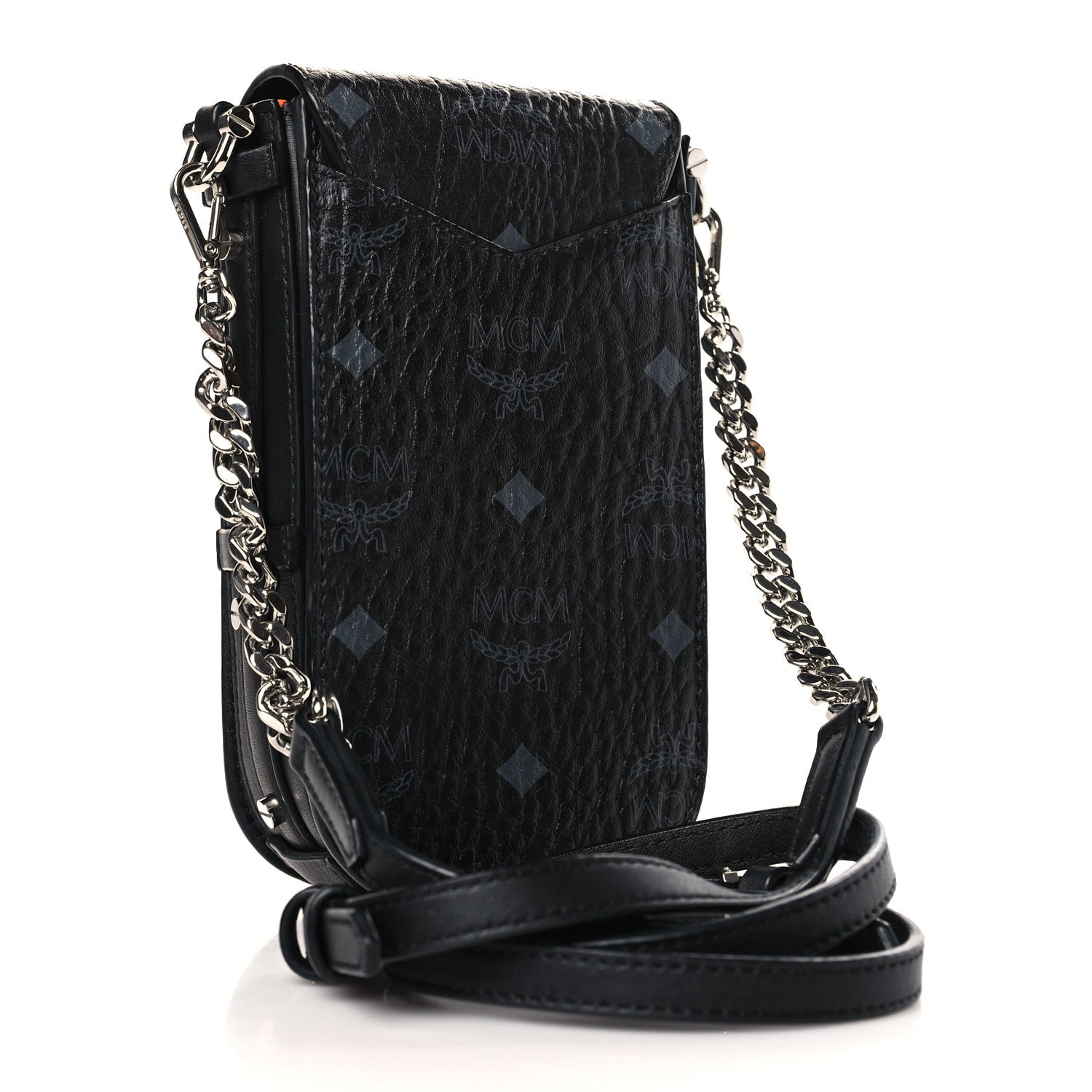 MCM Visetos Mini Patricia Crossbody Pouch Black 3 of 8