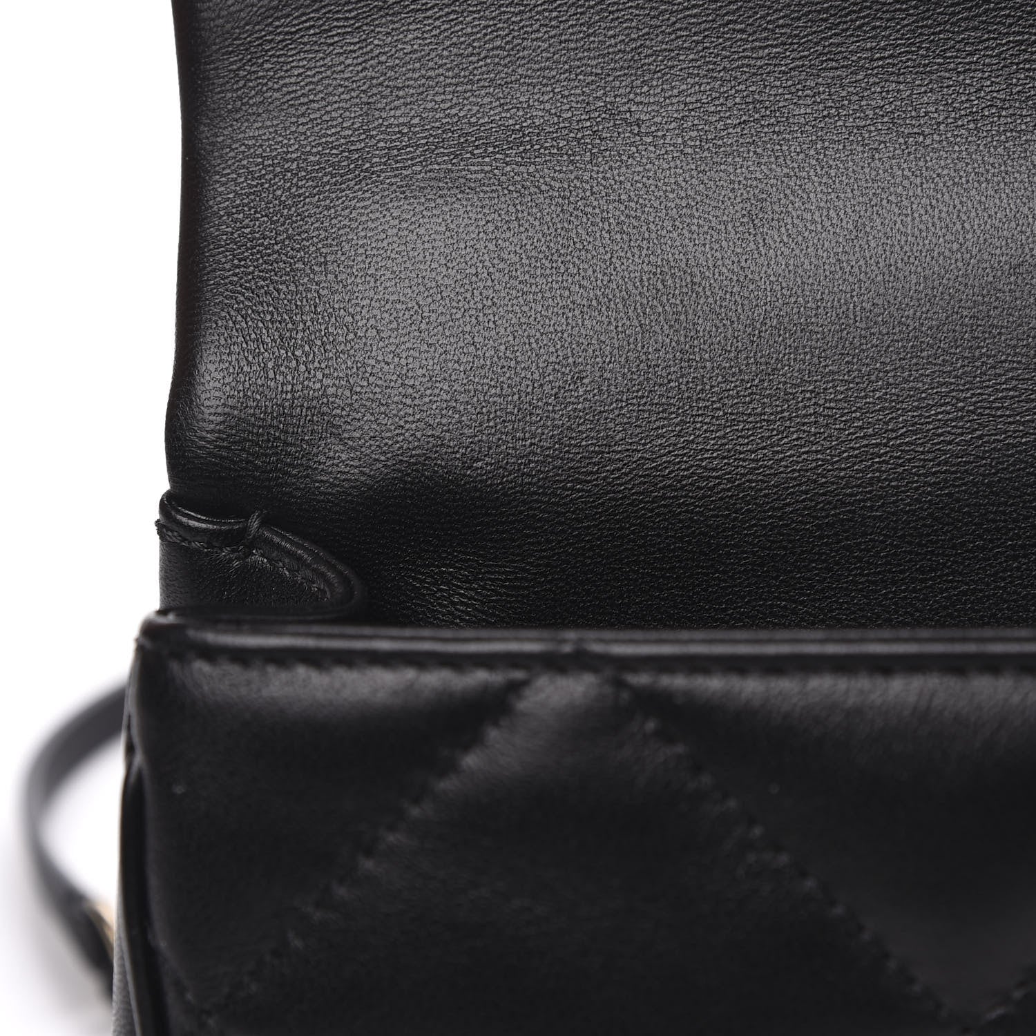 Chanel Lambskin Quilted Small Easy Carry Flap Black 11 of 12