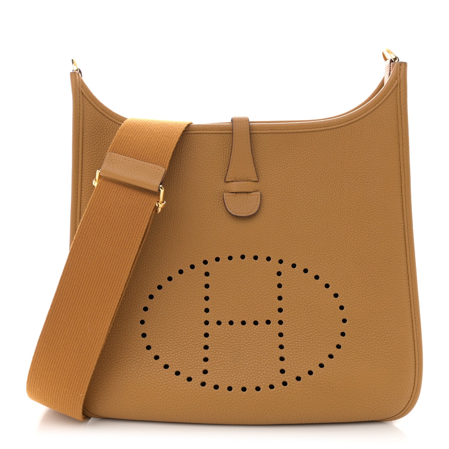 Hermes Taurillon Maurice Evelyne III PM Sesame 1 of 10