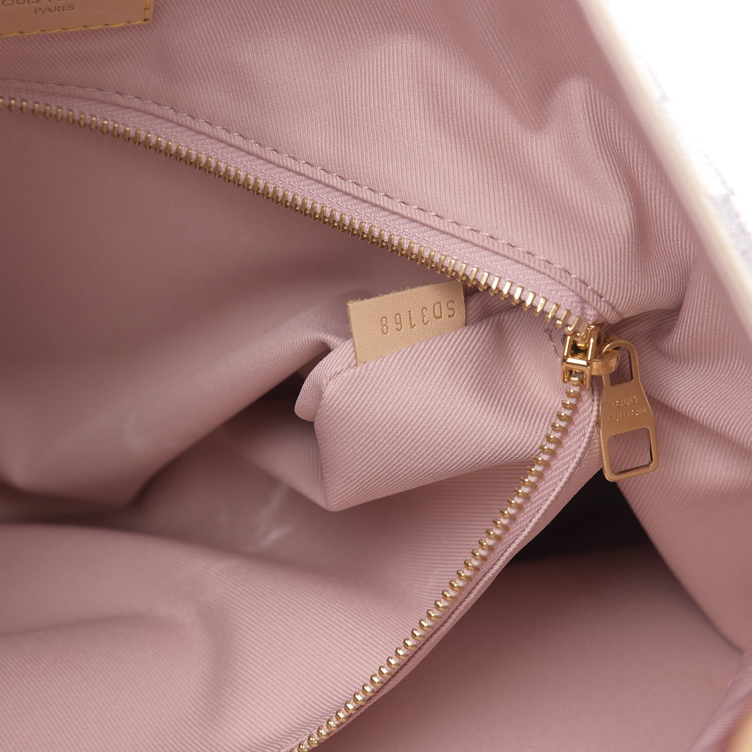 Louis Vuitton Damier Azur Graceful MM Rose Ballerine 7 of 11