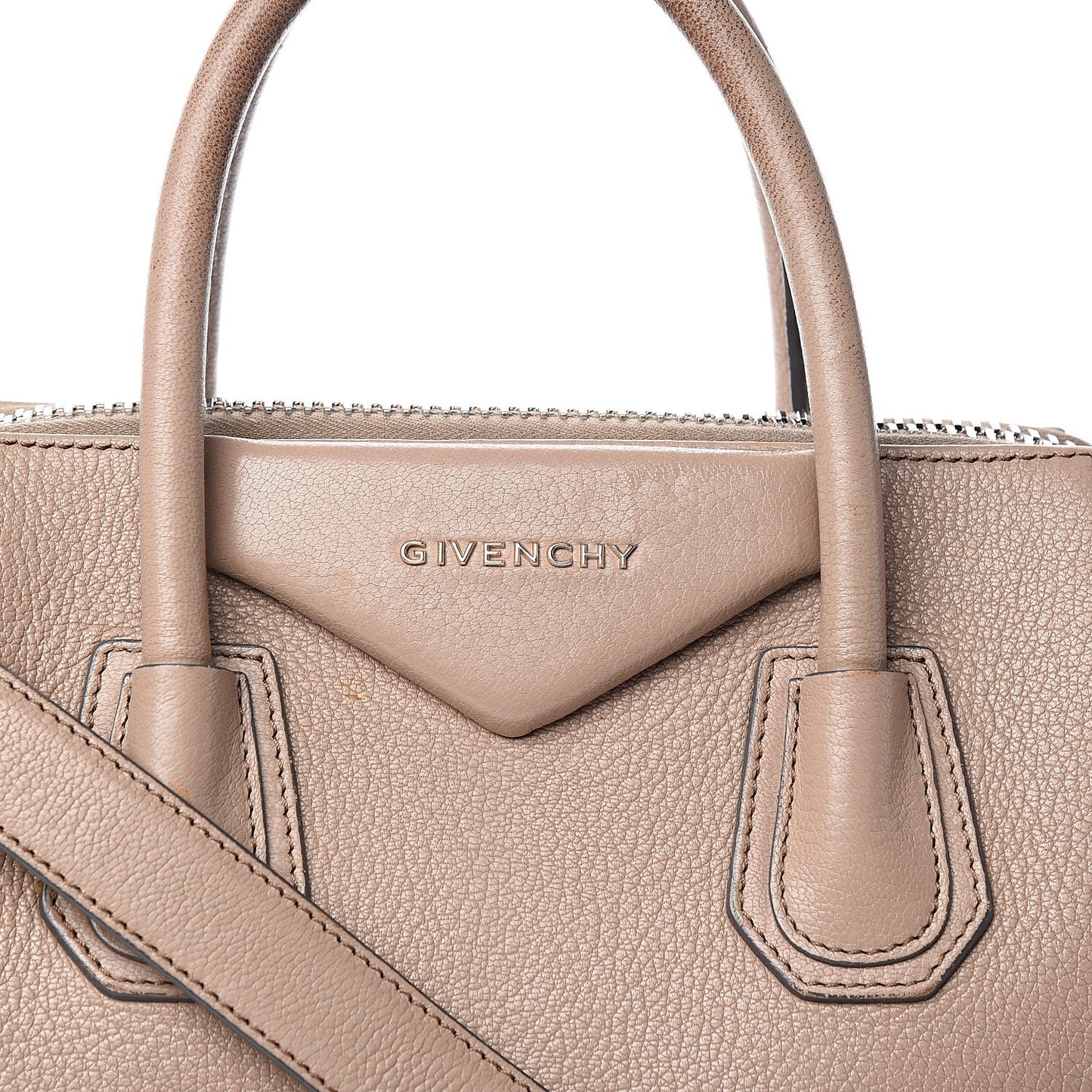 Sugar Goatskin Small Antigona Mastic