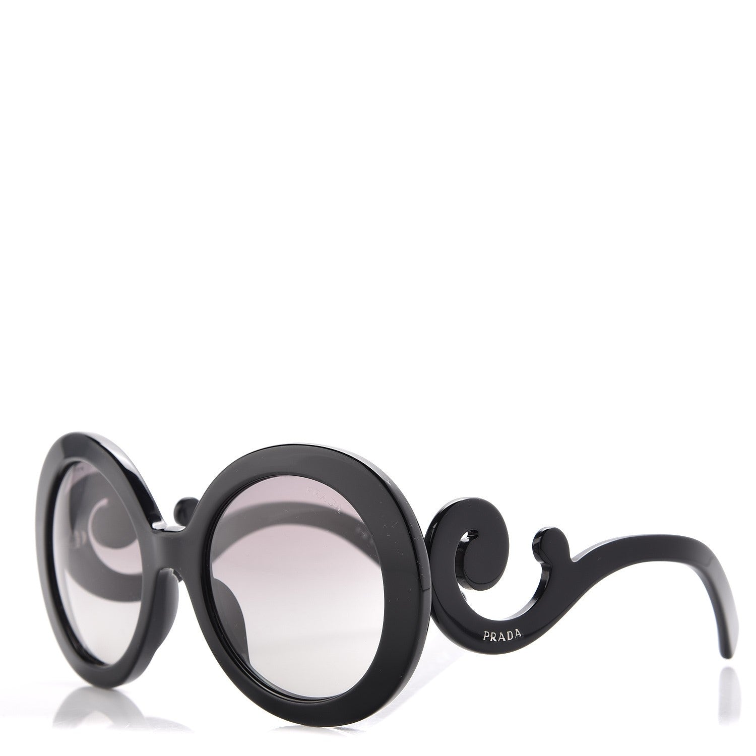 Prada Baroque Sunglasses SPR 27N Black 1 of 6