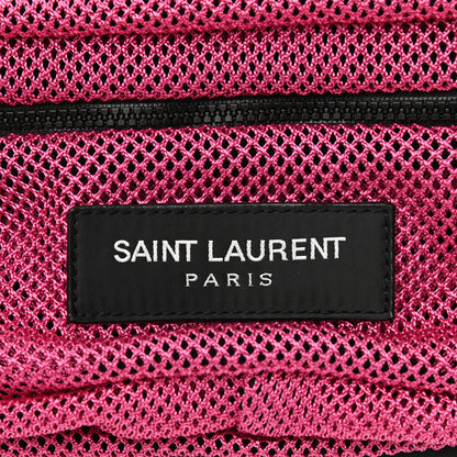 Saint Laurent Nylon Mesh SLP Belt Bag Fuchsia 7 of 8