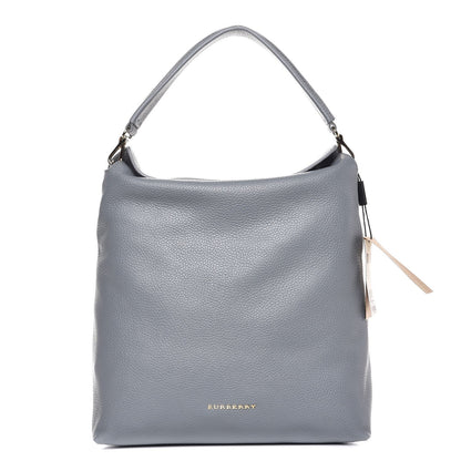 Burberry London Grainy Calfskin Medium Cale Hobo Storm Grey 1 of 8