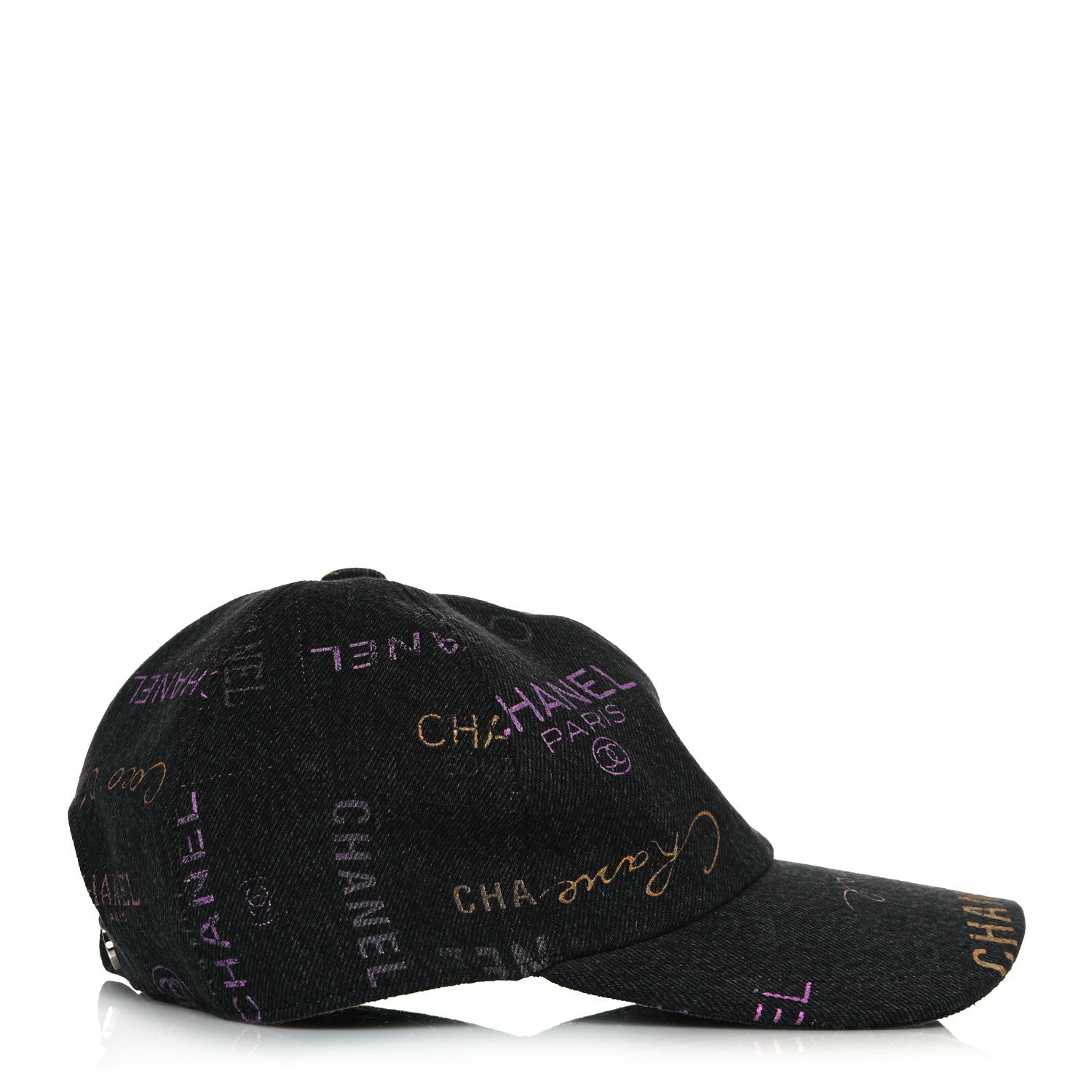 Chanel Denim Mood Cap Hat Black 4 of 8