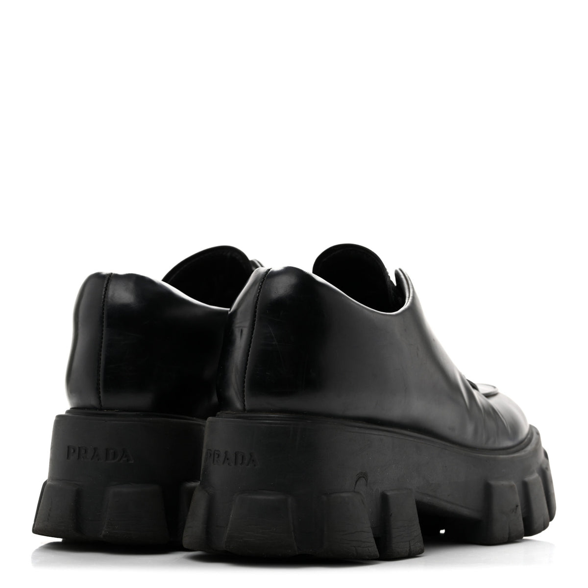 Spazzolato Rois Monolith 55mm Derby Loafers 38 Black
