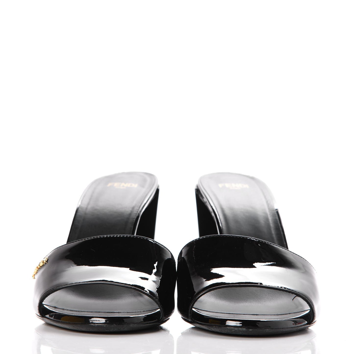 Patent Mules 39 Black