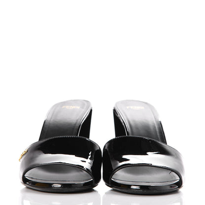 Fendi Patent Mules 39 Black 2 of 9
