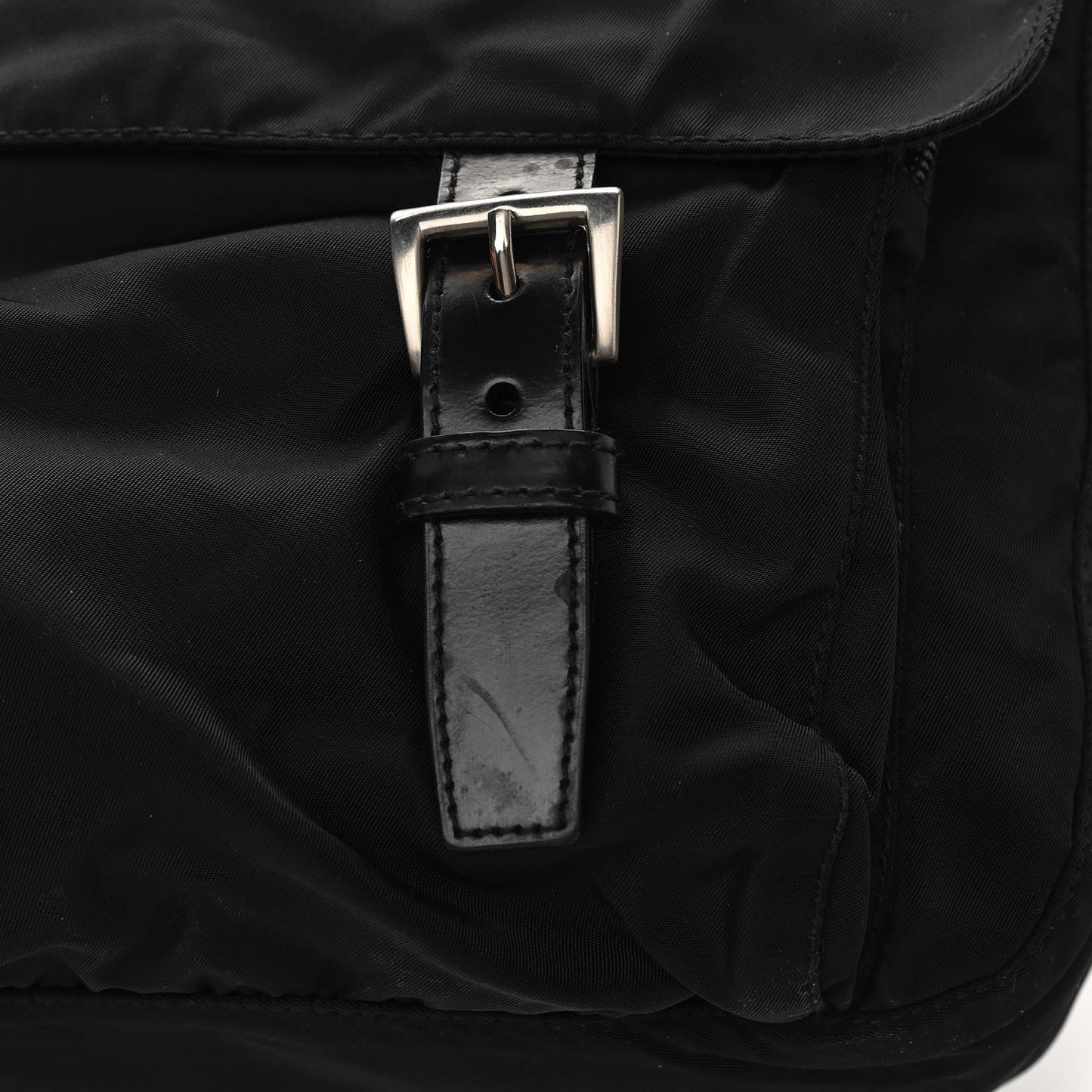 Tessuto Nylon Vela Messenger Bag Black
