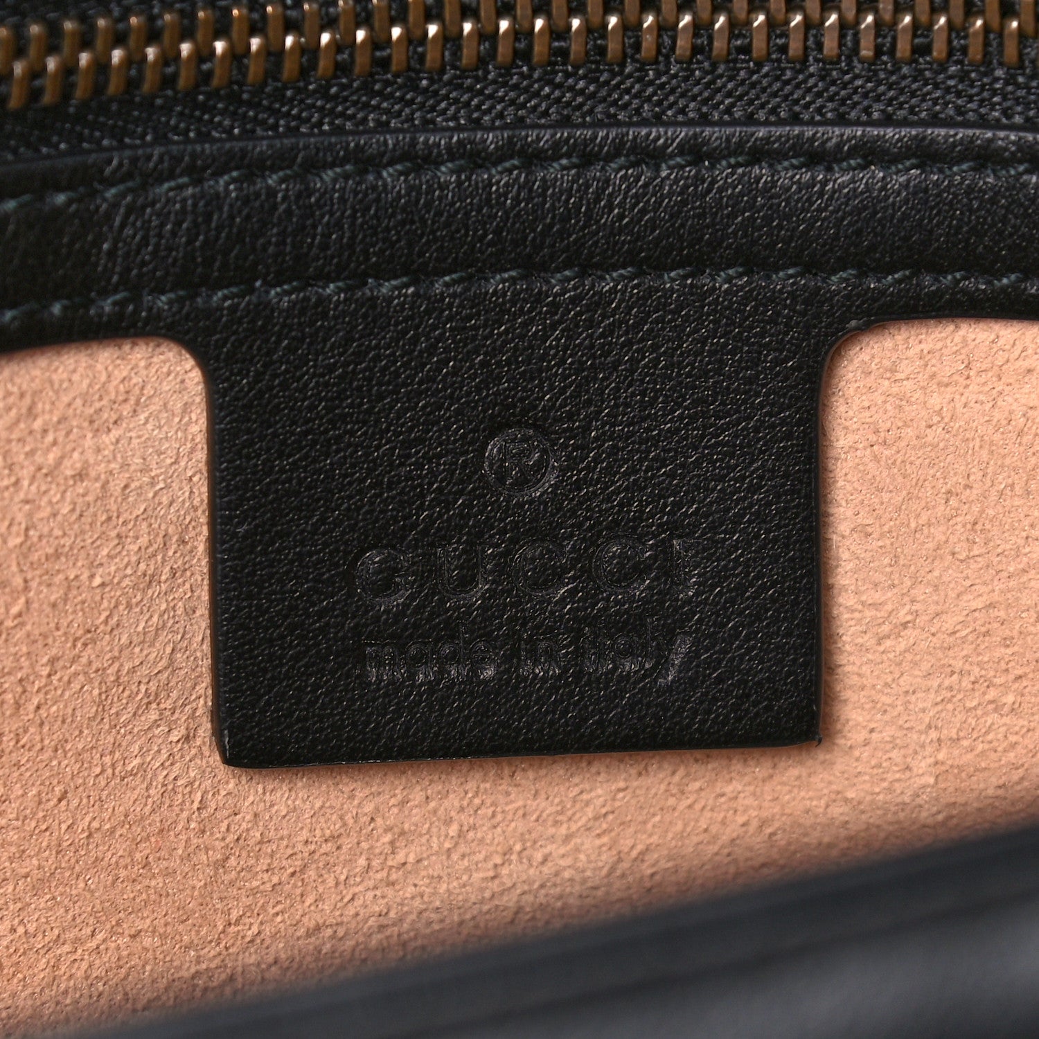 Gucci Calfskin Matelasse Small GG Marmont Shoulder Bag Black 6 of 11