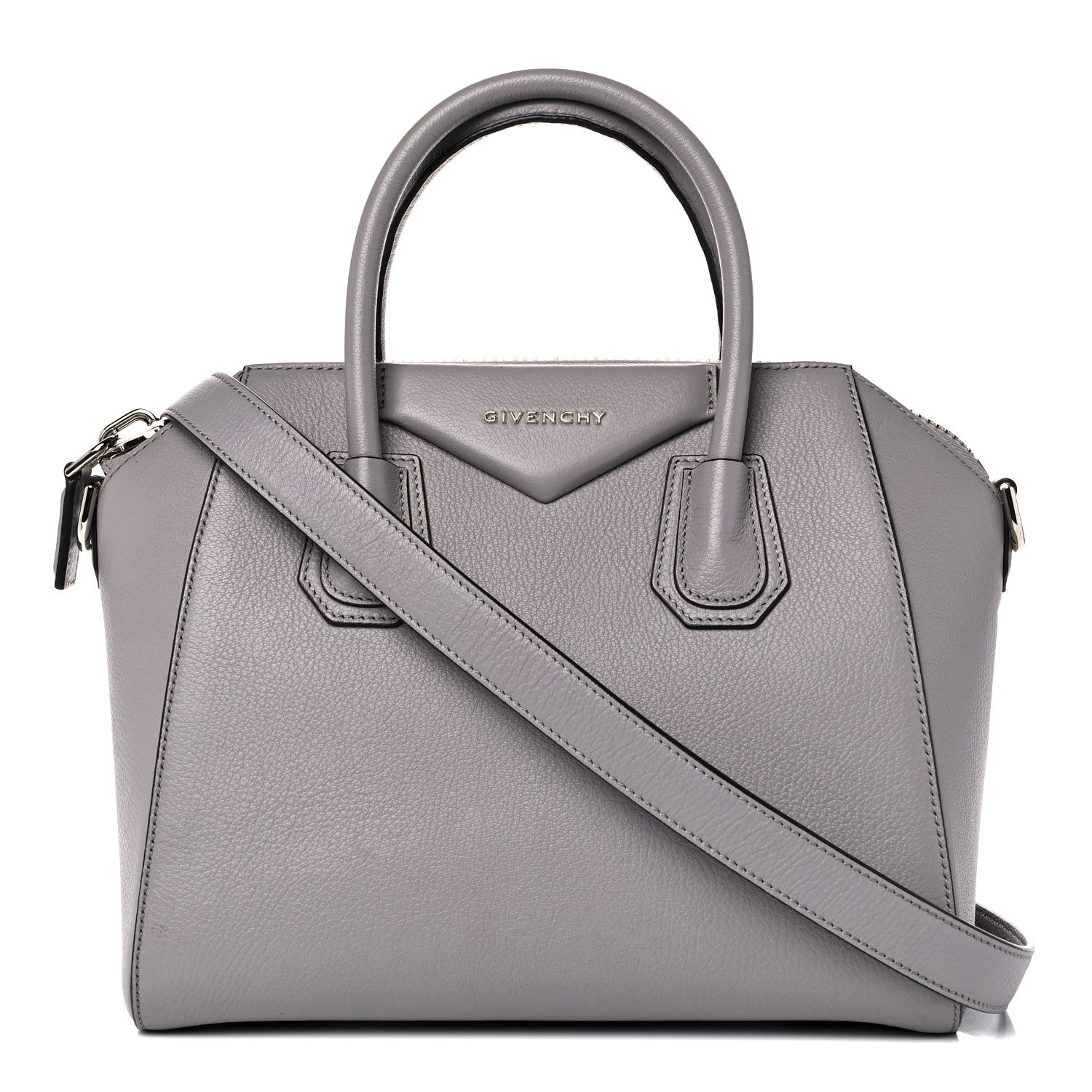Givenchy Sugar Goatskin Small Antigona Pearl Grey 1 of 11