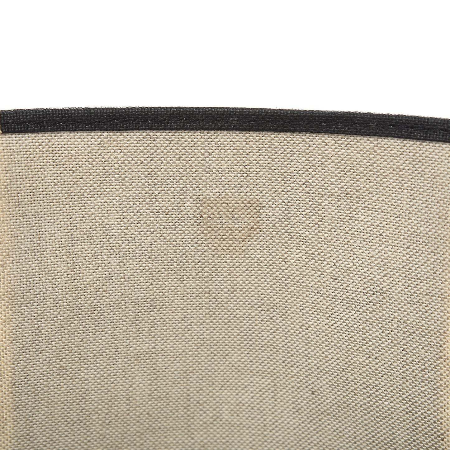 Canvas Stripe Shopper Tote Black White