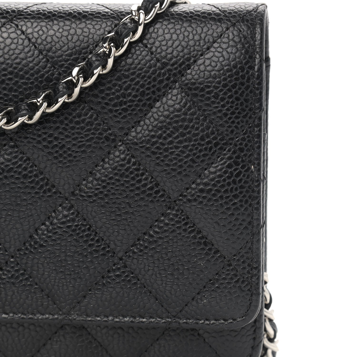 Chanel Caviar Quilted Wallet On Chain WOC Black 11 of 13