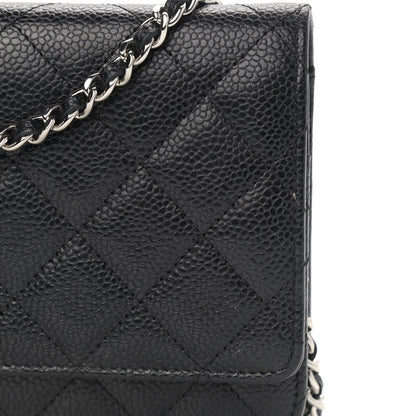 Chanel Caviar Quilted Wallet On Chain WOC Black 11 of 13