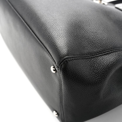 Chanel Calfskin Cerf Executive Shopper Tote Black 14 of 15