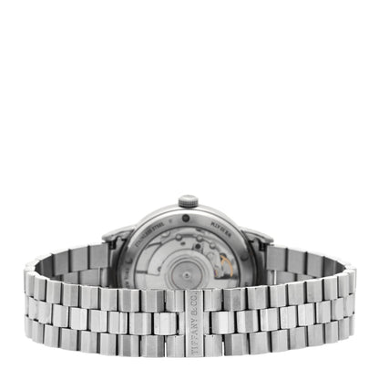 Tiffany Stainless Steel Diamond 34mm CT60 3-Hand Automatic Watch Pink 3 of 4