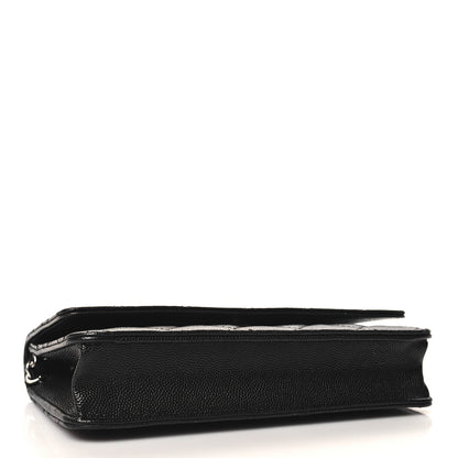 Chanel Caviar Quilted CC Logo Wallet on Chain WOC Black 5 of 12