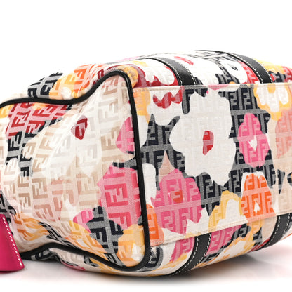 Fendi Zucchino Vitello Floral Forever Boston Multicolor Black 8 of 9