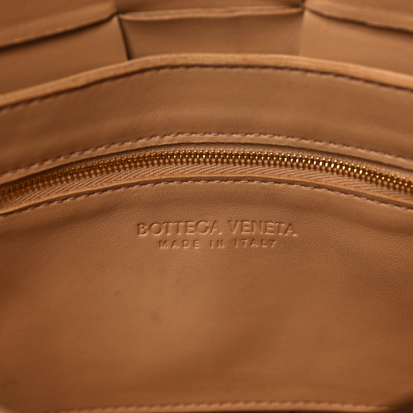 Lambskin Maxi Intrecciato Cassette Crossbody Bag Almond