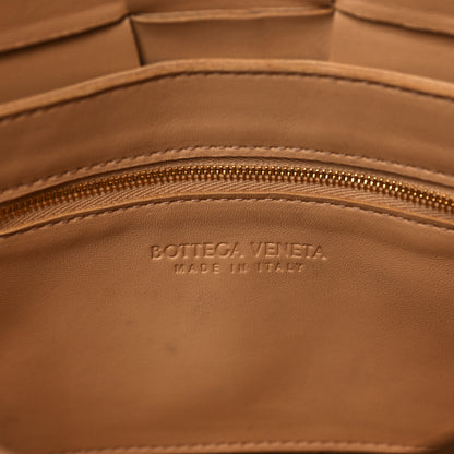 Bottega Veneta Lambskin Maxi Intrecciato Cassette Crossbody Bag Almond 6 of 15