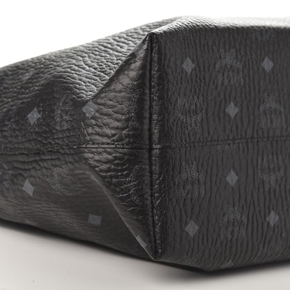 MCM Visetos Medium Anya Shopper Tote Black 7 of 9