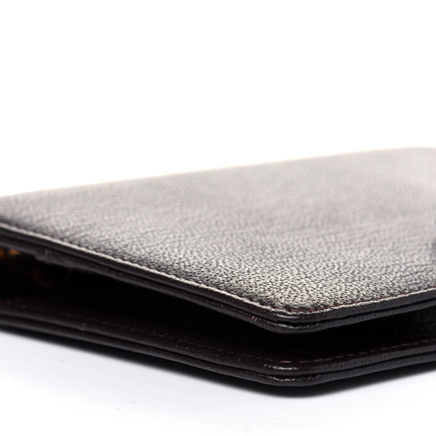Goatskin Small Ring Agenda Planner Dark Brown