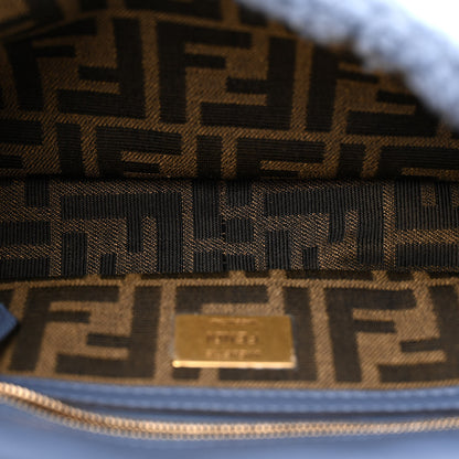 Fendi Shearling FF Midi Chain Baguette Mirto 5 of 10