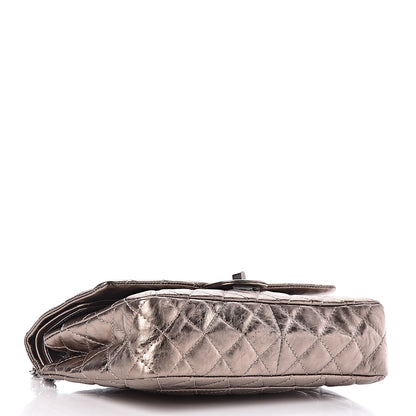 Chanel Metallic Aged Calfskin Quilted 2.55 Reissue 226 Flap Pewter 4 of 13