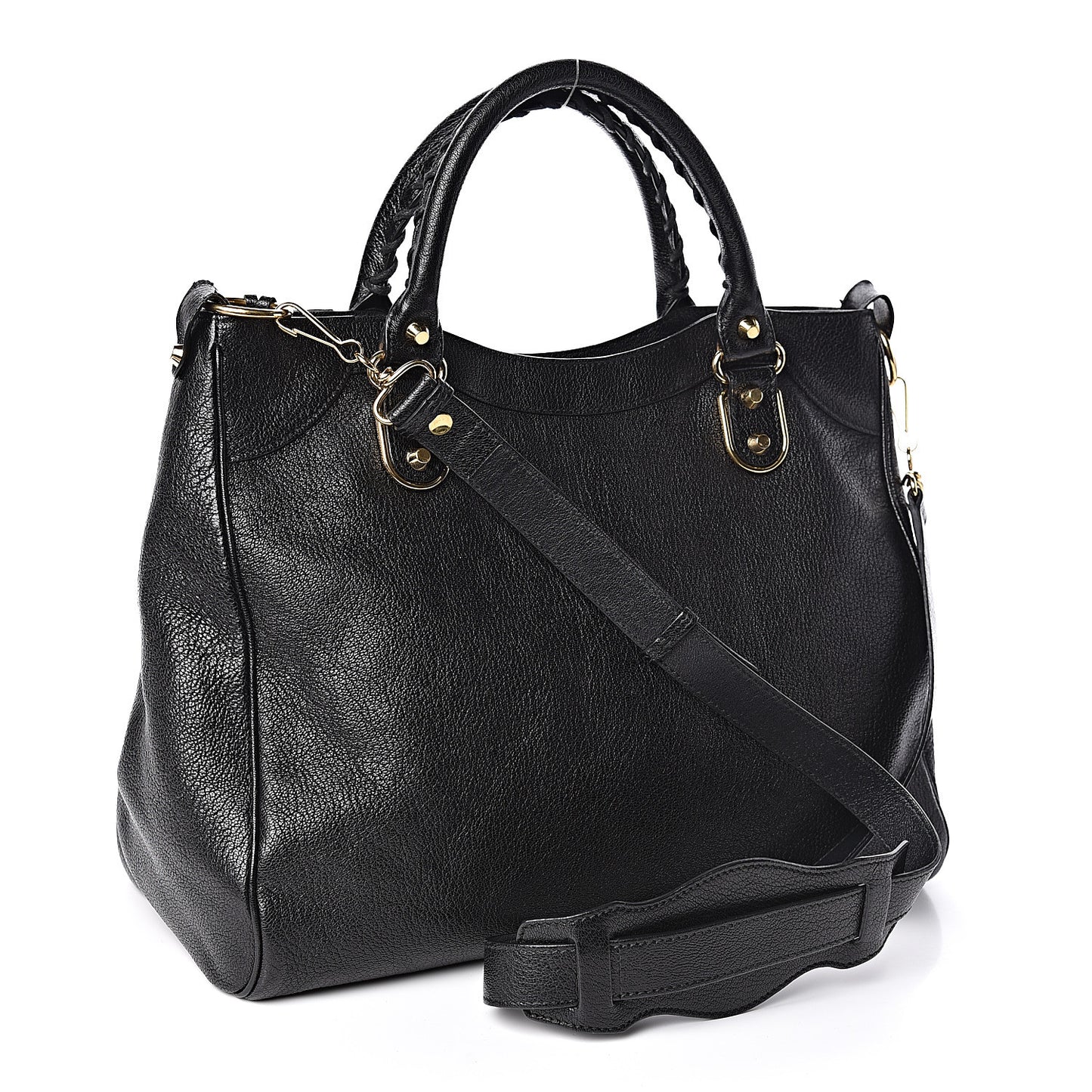 Chevre Gold Metallic Edge Hardware Velo Black
