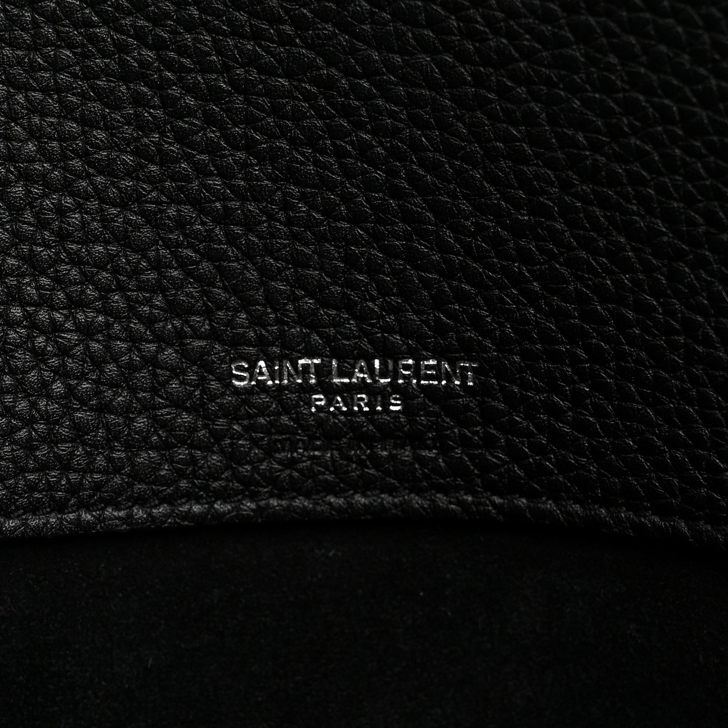 Grained Calfskin Large Souple Sac De Jour Black