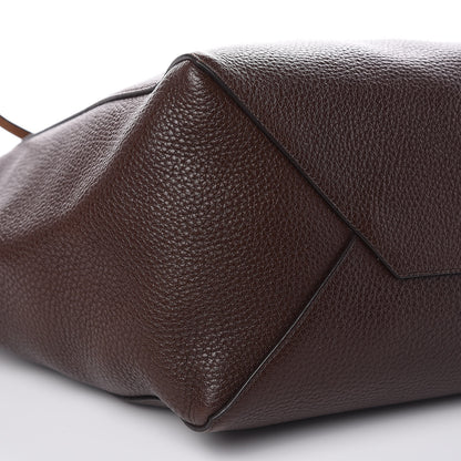 Celine Shiny Grained Calfskin Medium Belt Cabas Phantom Brown 7 of 12