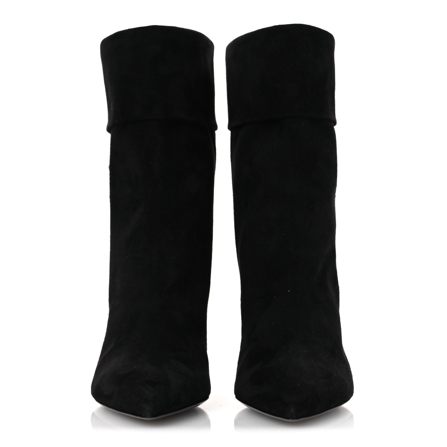 Kid Scamosciato Niki 85 Wedge Booties 37.5 Black
